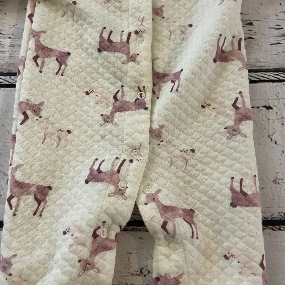 Chickpea Baby Girl Footie Pajamas 6-9‎ Months Baby Deers